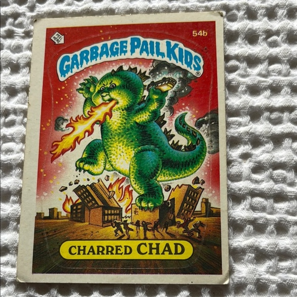 Garbage Pail Kids Charred Chad Card